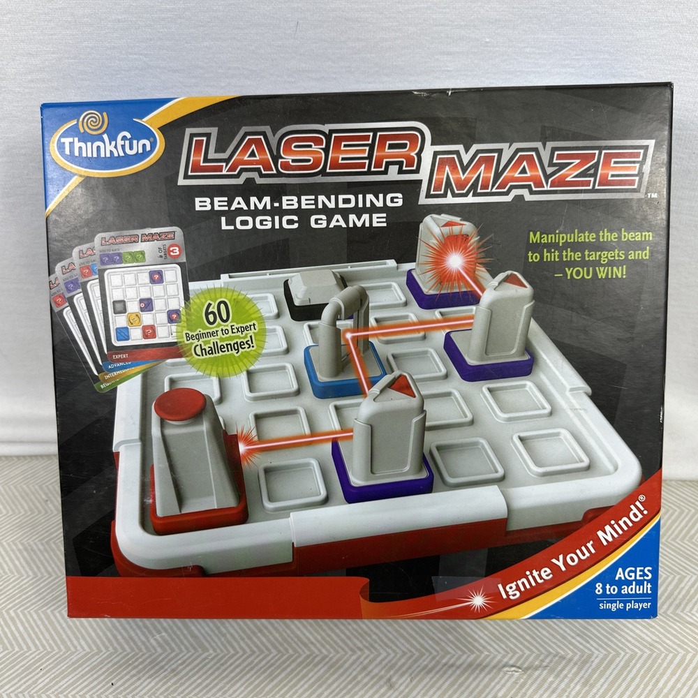 ThinkFun Laser Maze STEM Toy Set‎ Brain-Boosting Game Ages 8+ Logic Homeschool